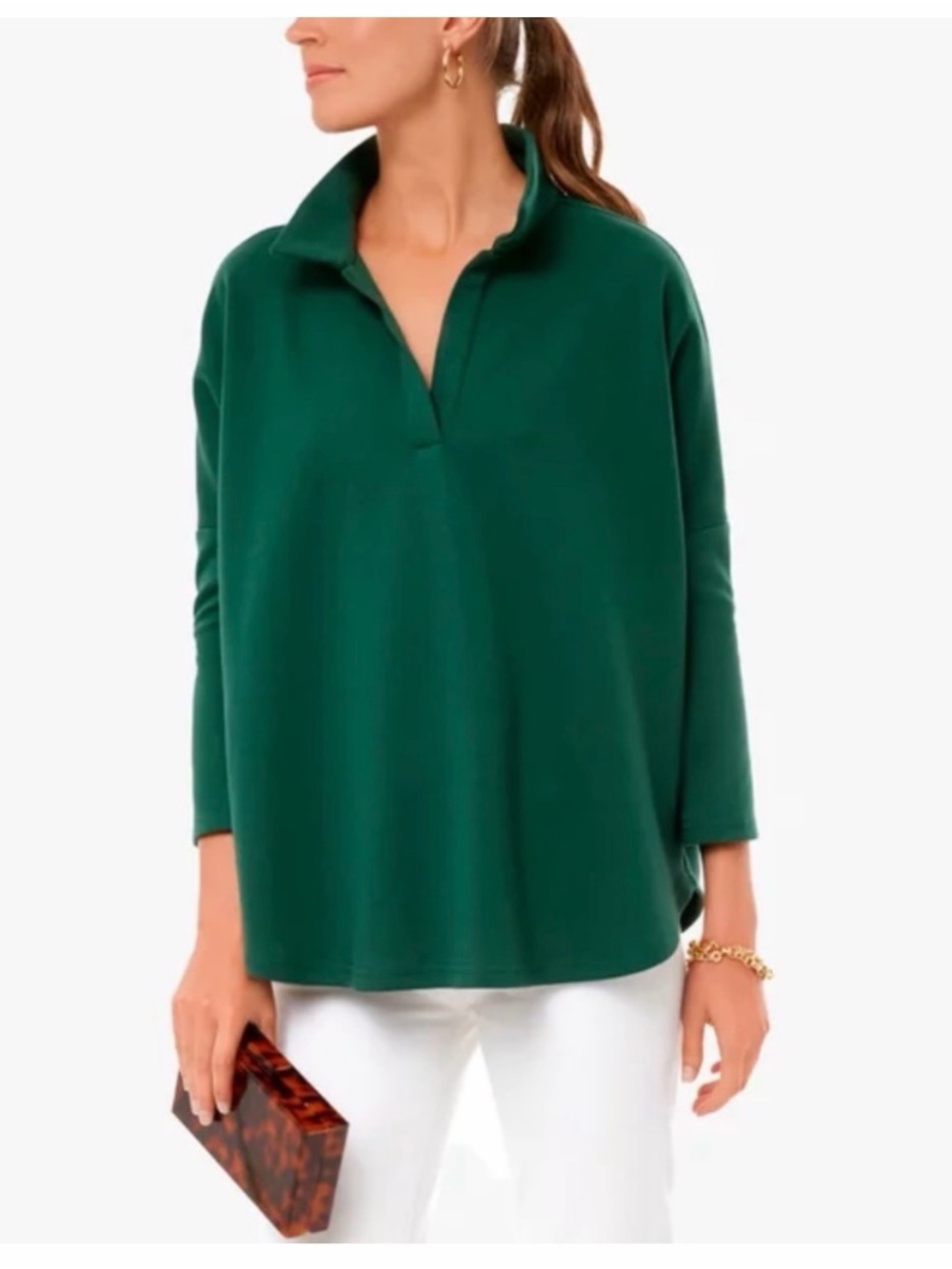 Pomander Place Tuckernuck Jaguar Green Polo Pullover Sweatshirt